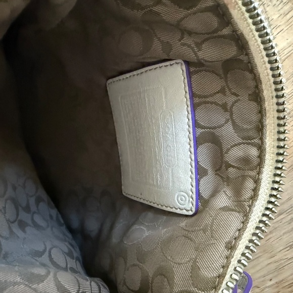 Vintage Y2K Coach Ivory Hamptons Swing /Crossbody Bag - Picture 11 of 14